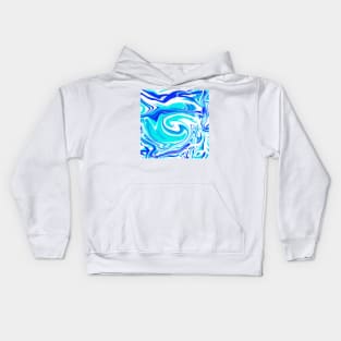 Liquid Marbling Effect Kids Hoodie